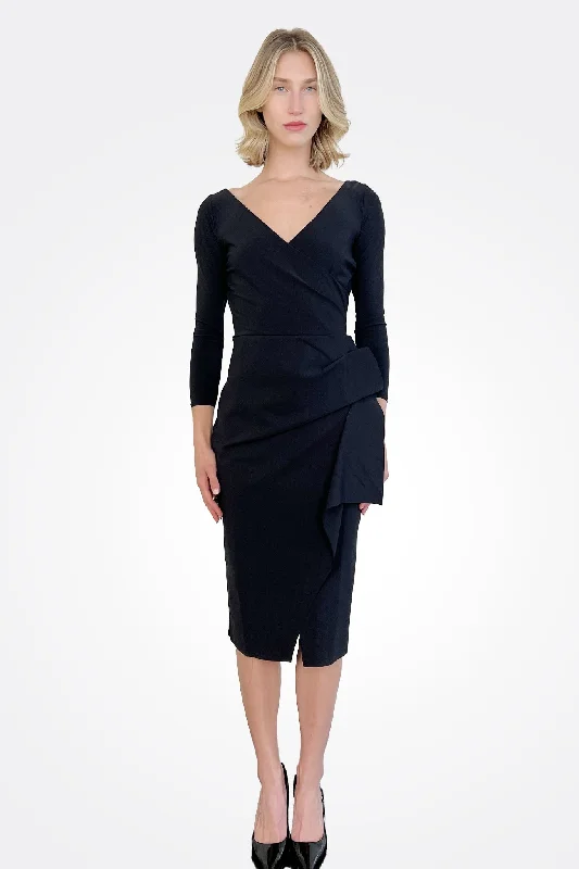 Irida Jersey Dress - Black