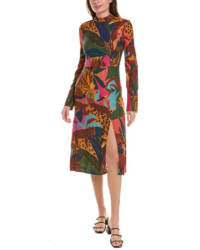 FARM Rio Leopards Jungle Midi Dress