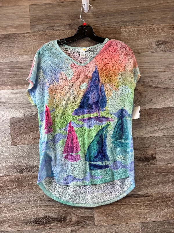 Top Short Sleeve By Clothes Mentor In Multi-colored, Size: M