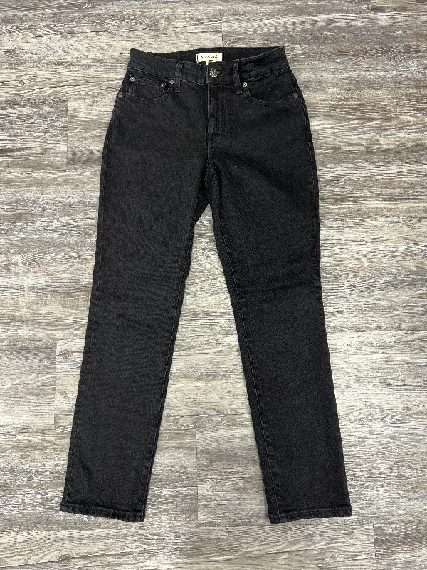 Jeans Straight By Madewell In Black, Size: 2